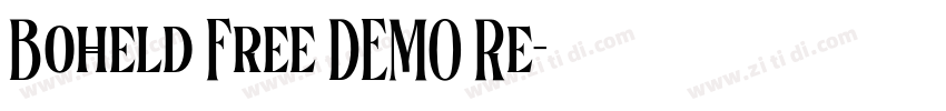 Boheld Free DEMO Re字体转换